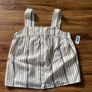 Old Navy Striped Pink Cream Top NWT